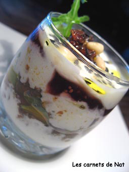 Verrine au fromage, tomates séchées, roquette…-2